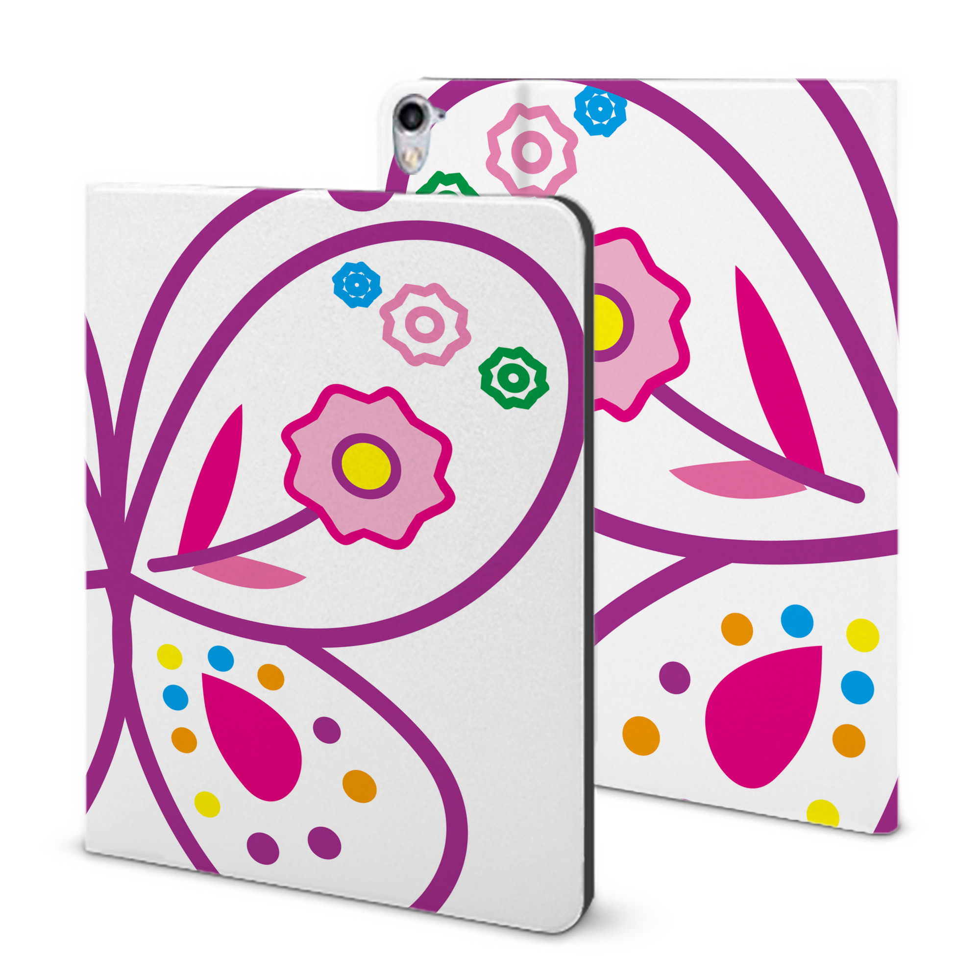 （画像用） Hello Kitty ハローキティ IPad ケース ブック型 PUレザー TPU 耐衝撃 軽量 薄型 ペン収納なし 全面保護 IPad 各モデル対応